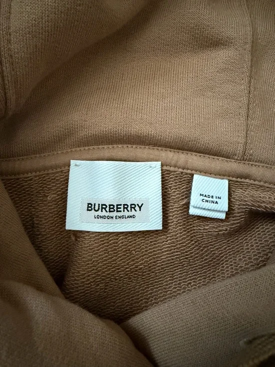 Burberry Tan Logo Pullover Hoodie - Picture 4 of 6